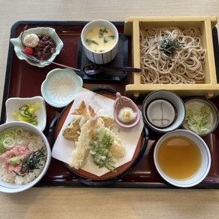お昼のサガミセット(ねぎとろミニ丼)(サガミ 富田林店 )