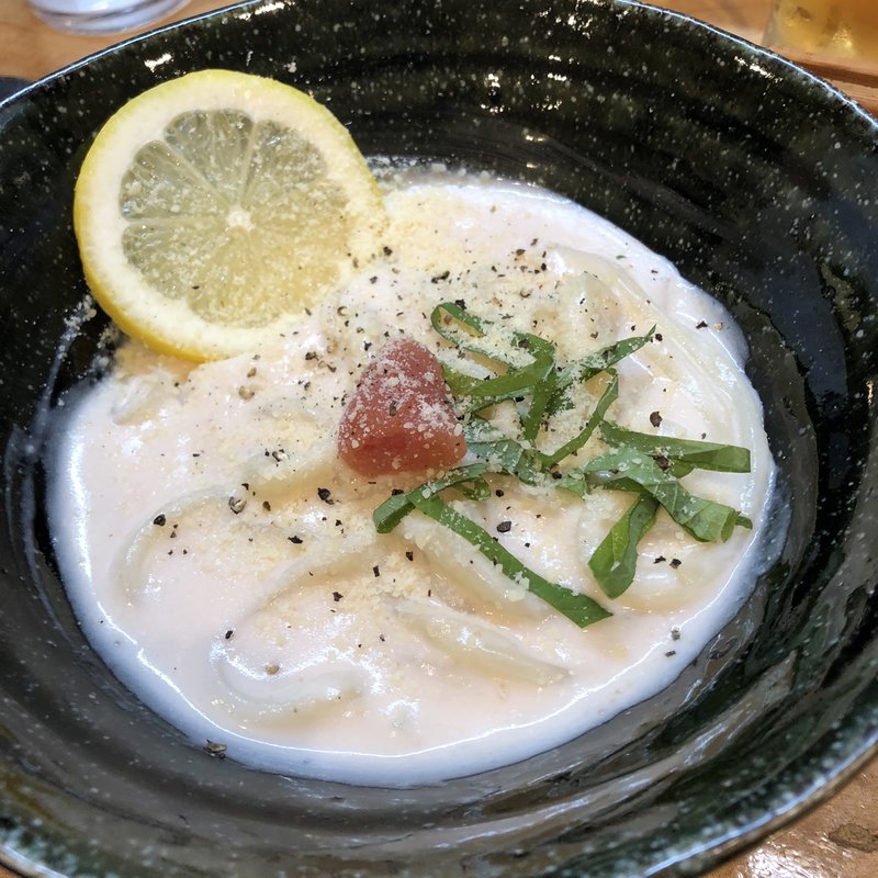明太レモンクリームうどん(コロ助食堂　油山店)