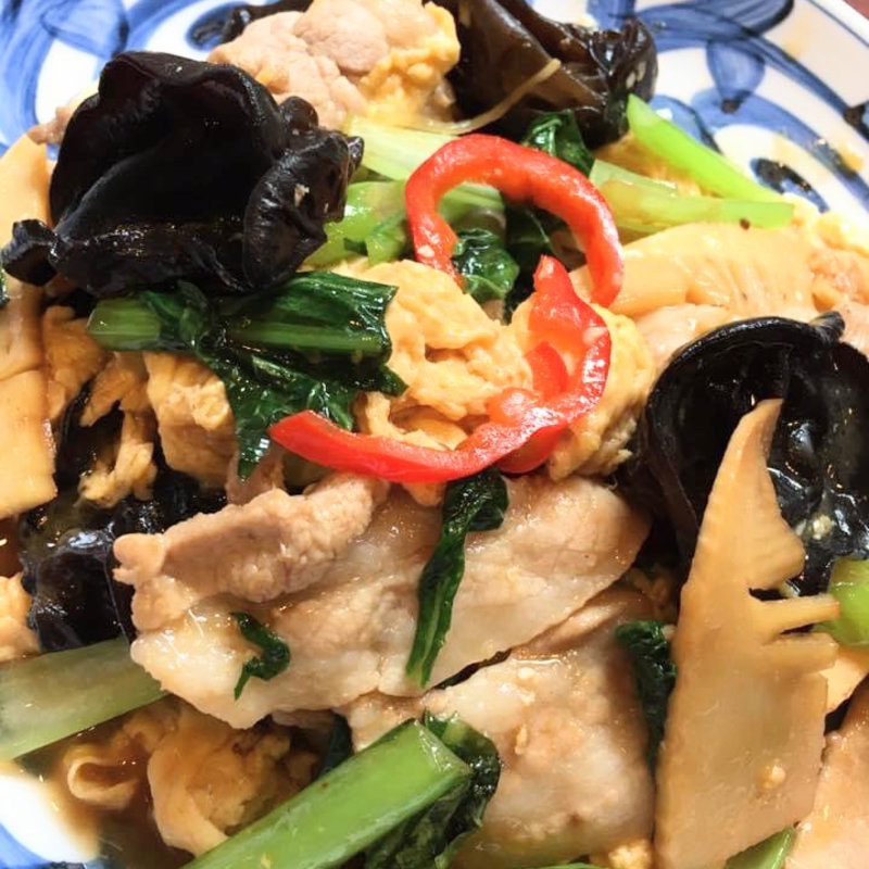 木耳の卵炒め定食(ふーみん )