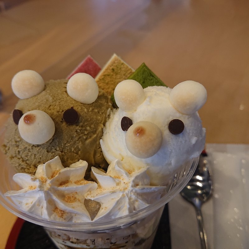 くまパフェ(宇治園 札幌直営店)