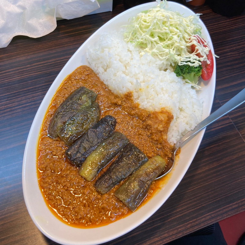 キーマ茄子カレー 大盛(洋飲食)