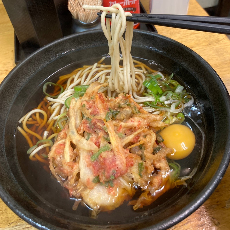 かきあげ天玉そば(立喰そば・うどん ふじ)