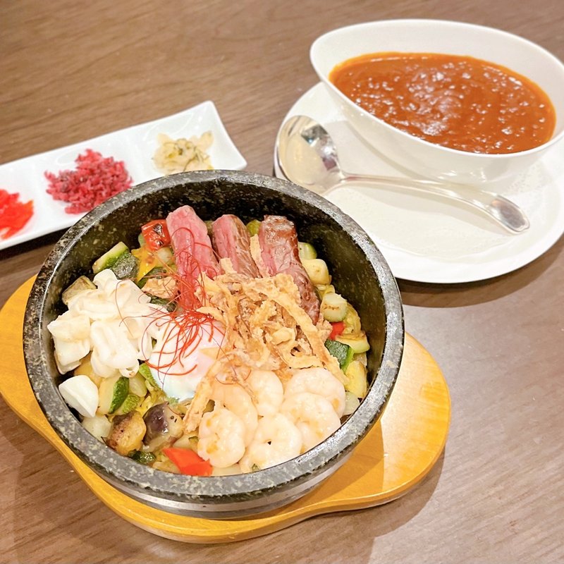 石釜カレー(オールデイダイニングカザ)