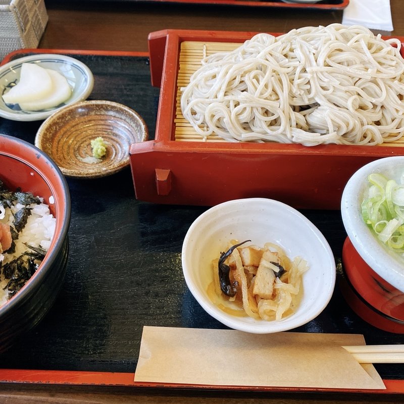 もりそば　半ネギトロ丼セット(北の蕎麦屋 本店 （きたのそばや）)