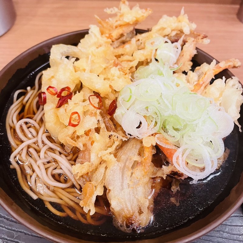 かき揚げそば(おか田)