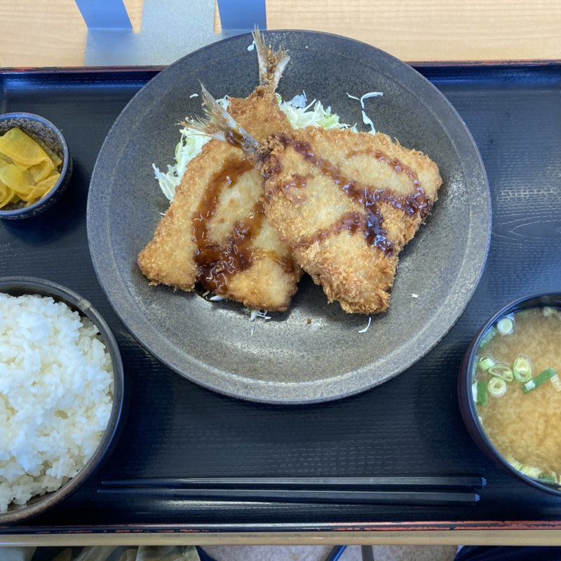アジフライ定食(東海パーキングエリア（下り線） レストラン･スナックコーナー )