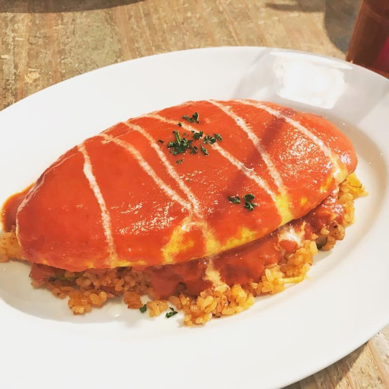 チキンオムライス(パームスカフェ 自由が丘店)
