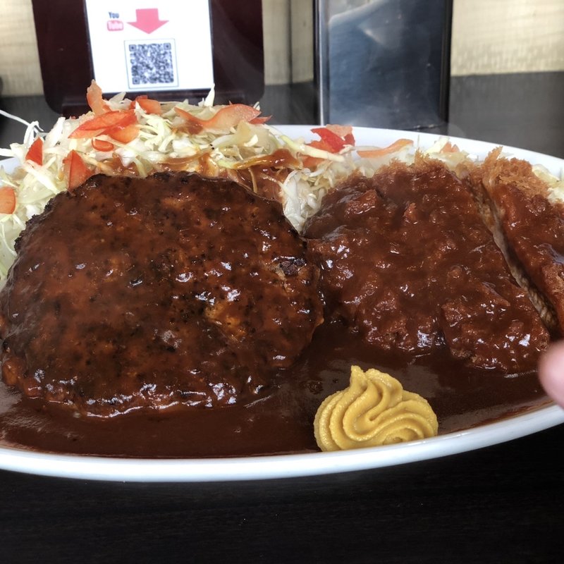 とんかつ＆海老クリームコロッケ定食(とんかつ ひろ喜 徳庵本店)