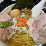 塩ラーメン（鶏、白貝）大盛り(一条流がんこ総本家分家荒木町)