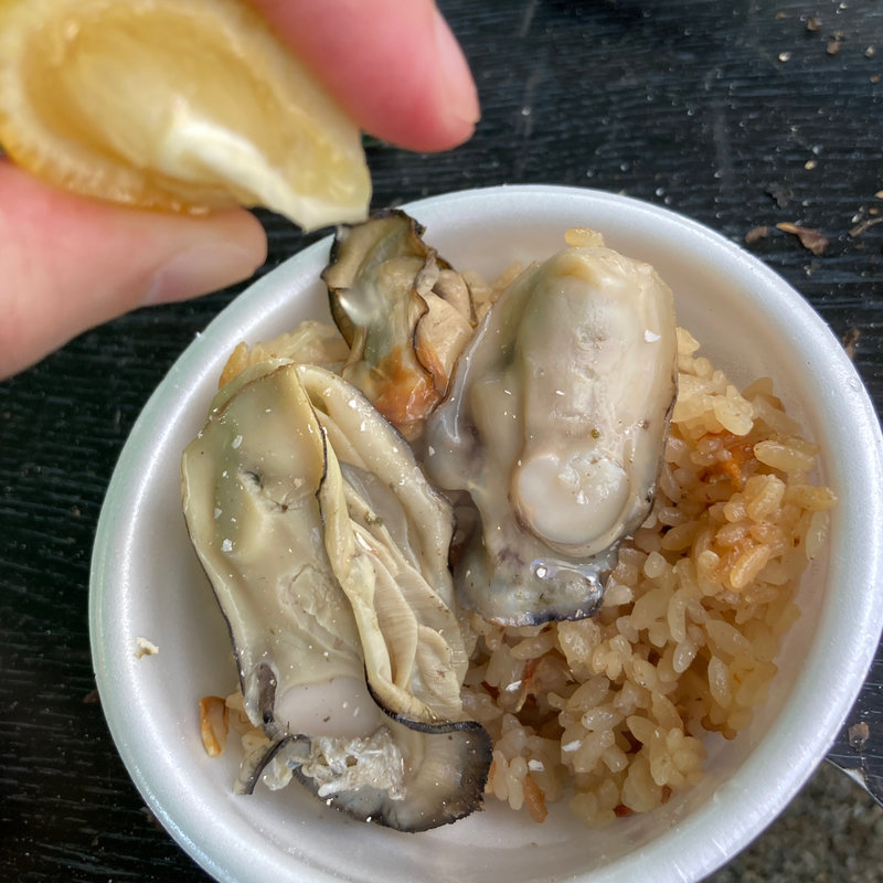 牡蠣ごはん(いなぎ発信基地 ペアテラス)