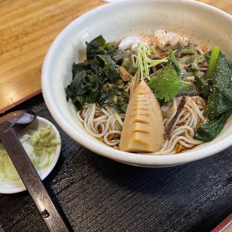 冷やし山菜蕎麦(きそば 柏屋 （かしわや）)