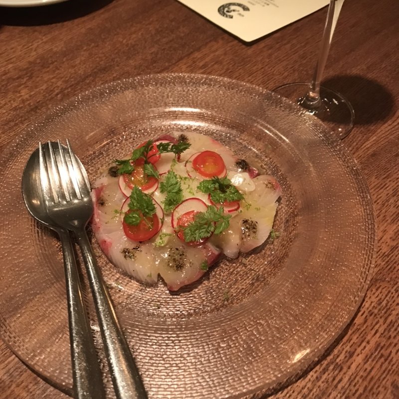 カンパチのカルパッチョ(トラットリアチッチョ （Trattoria Ciccio）)