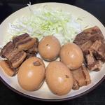 豚角煮＋煮卵(自宅)