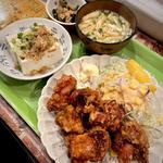 自家製鶏の唐揚げ定食(ごはんや ねこにこばん)