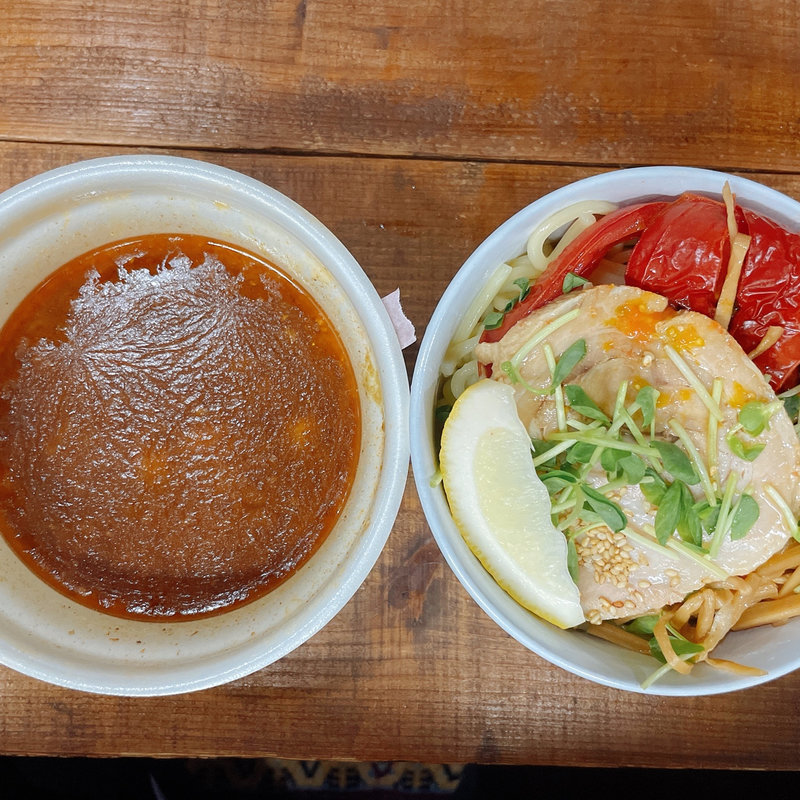豚骨魚介つけ麺　焼きトマトのせ(RAMEN CiQUE)