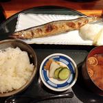 秋刀魚の塩焼き定食(食彩 かどた)