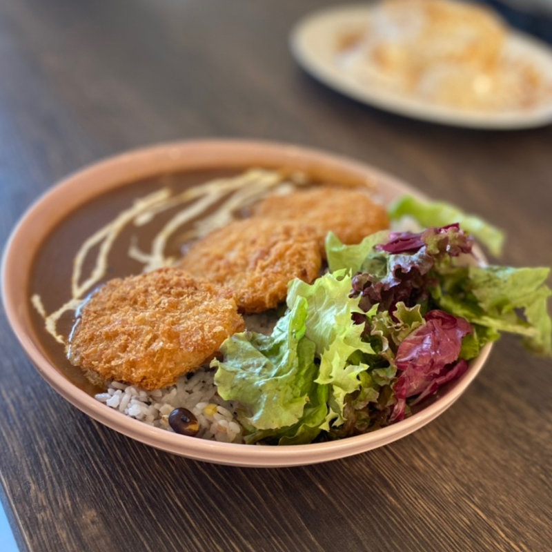 三元豚ヒレカツカレープレート(さかい珈琲 京都園部店)