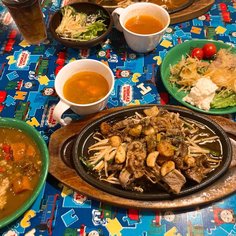 にんにく　うす切りお肉(ステーキ共和国 幕張大使館・本館)