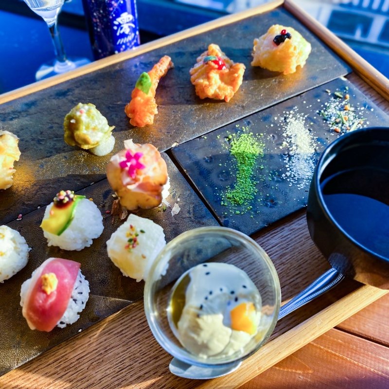 天ぷら×手まり寿司セット(天ぷらと手まり寿司都)