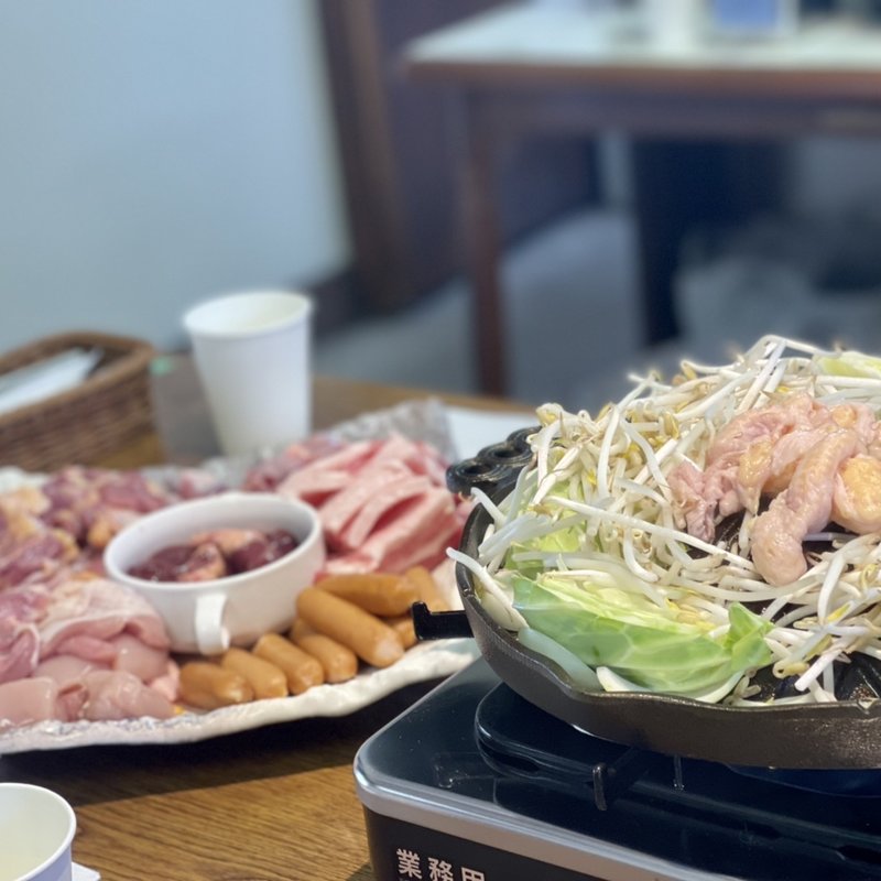 鳥ジンギスカン焼肉(鳥焼肉 『肉家族 喜どりや』)