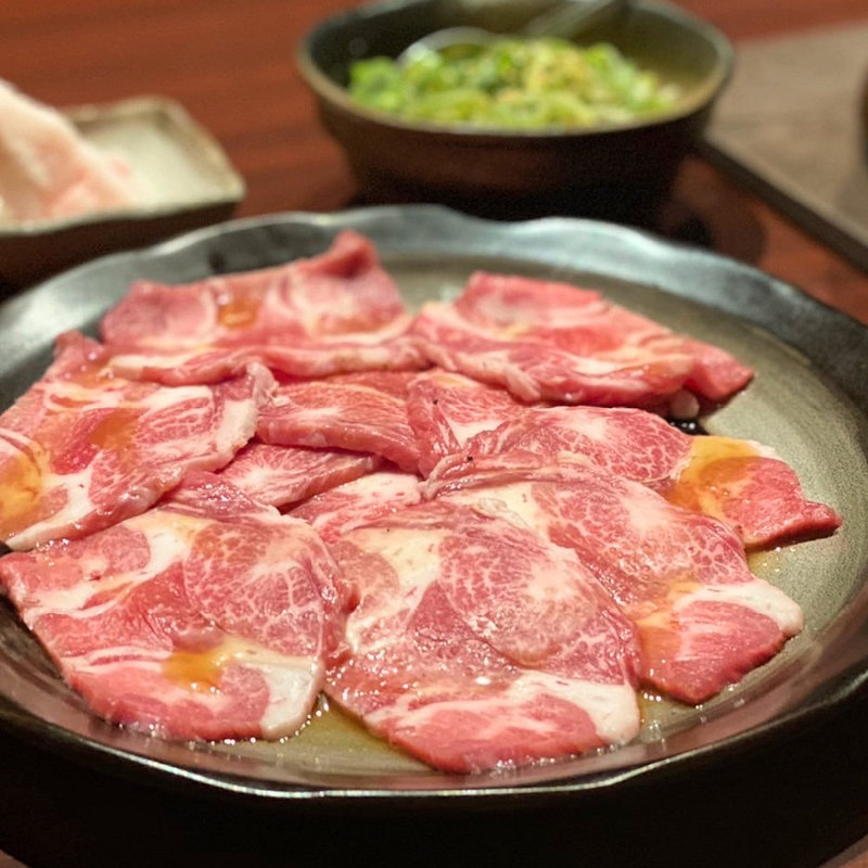 ねぎ塩タン（アギ）(黒毛和牛専門店 炭火焼肉ぶち 周南店)