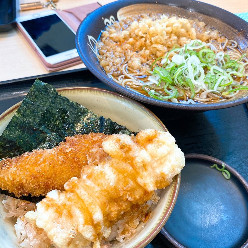 ミニのり弁セット(ゆで太郎 千葉東寺山店)