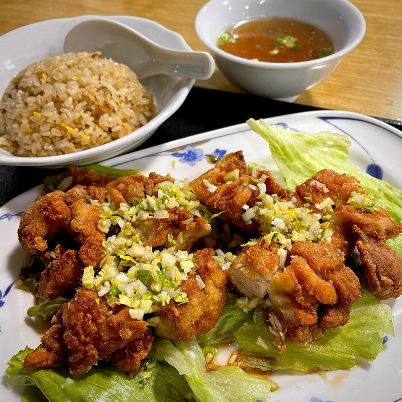 鶏の香味揚げ定食(二葉 )