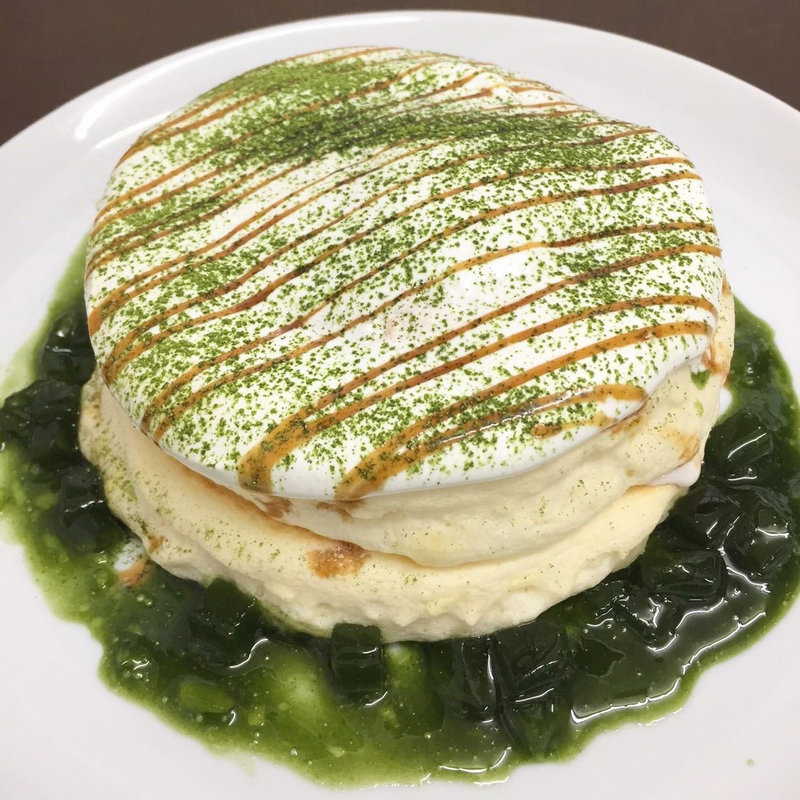 和風抹茶のリコッタパンケーキ(高倉町珈琲 大井町店)