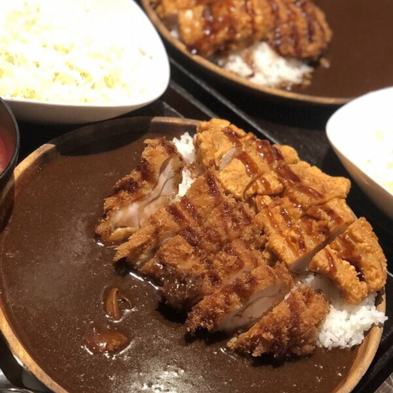 とりかつ&から揚げ　ハーフカレー(とりや なんじゃこりゃ)