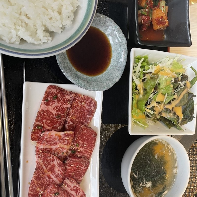 カルビ定食(もろっこ)