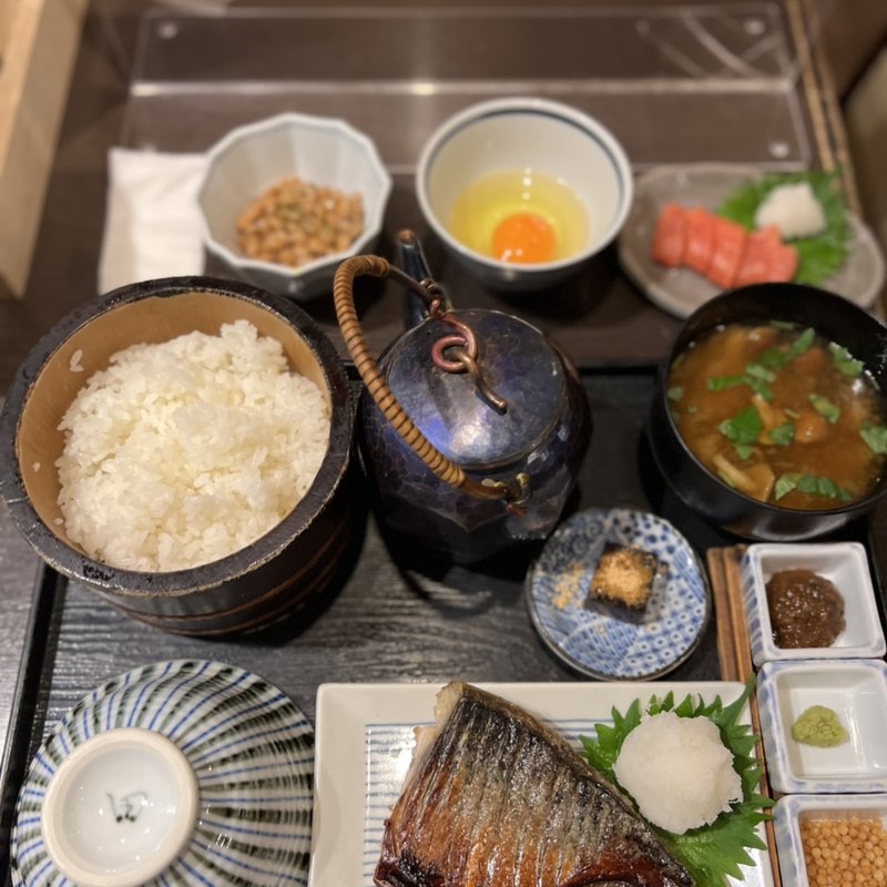 季節のおひつ膳（金華さば）(おひつ膳 田んぼ 表参道 （おひつぜん たんぼ）)