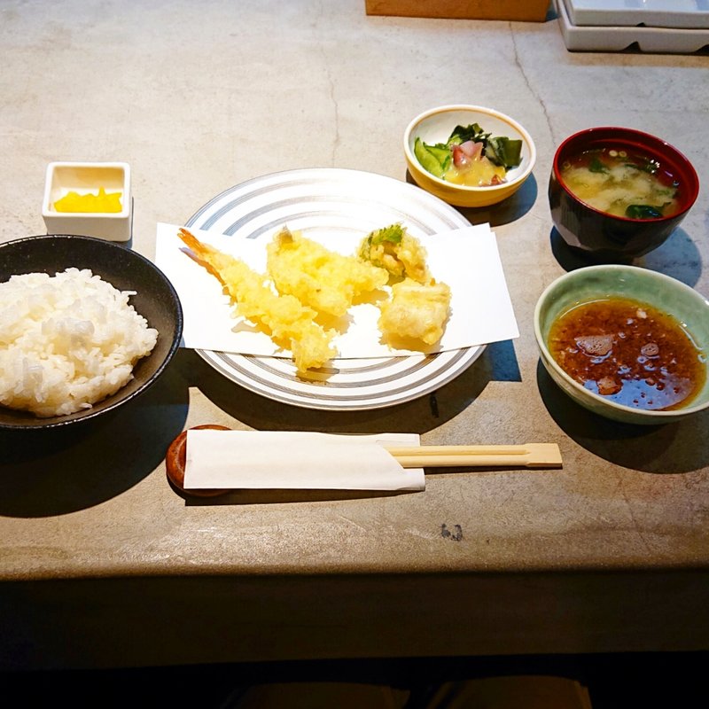 天ぷら定食(天婦羅 うた川)
