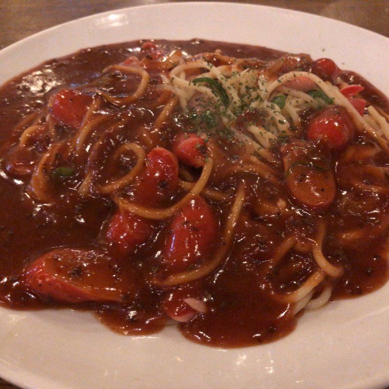 名古屋名物あんかけスパゲッティ　ミラカン(カフェ ド ムッシュ 姫路店)