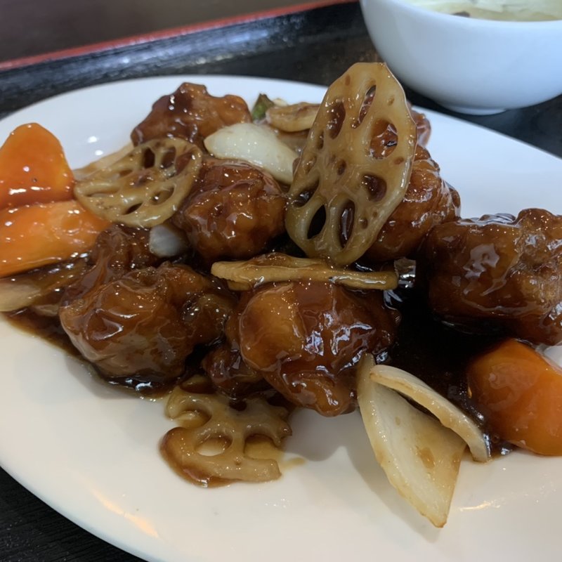 黒酢スブタ定食(小杉美食 )