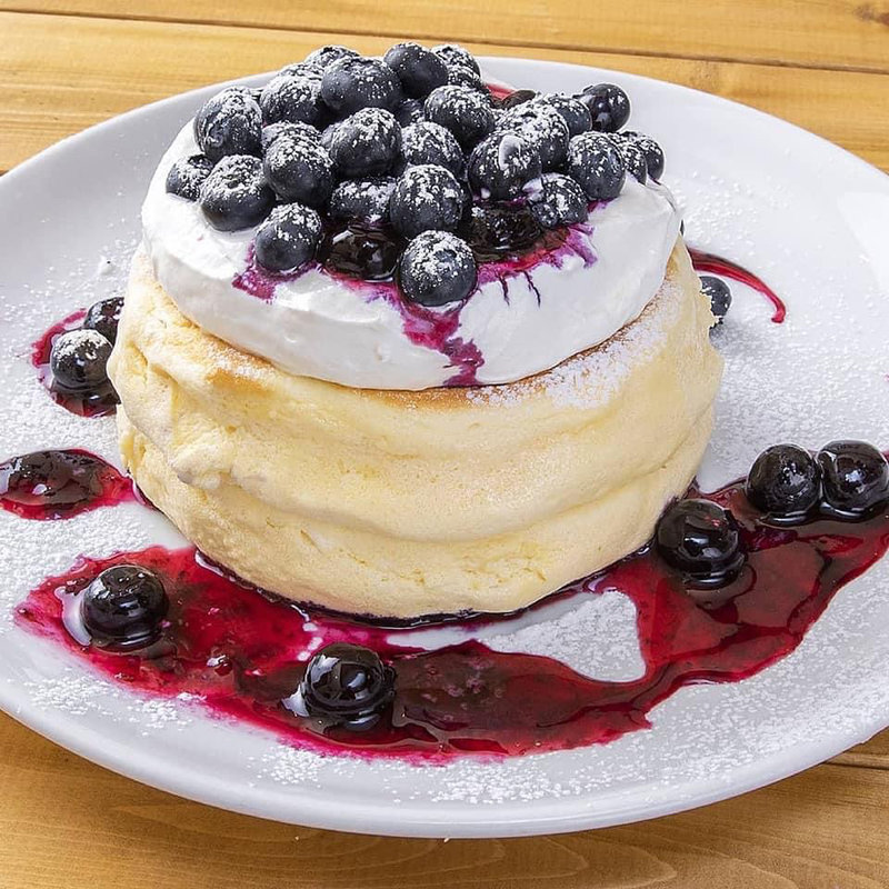 ブルーベリーのリコッタパンケーキ(高倉町珈琲 大井町店)