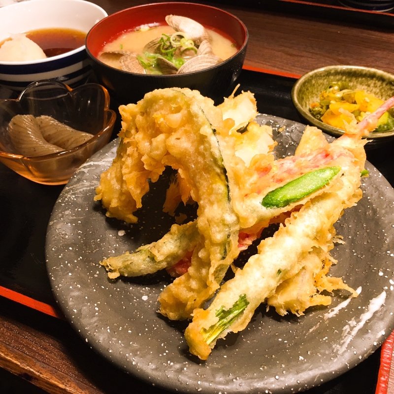 野菜盛りセット(天ぷら大吉 ホワイティうめだ店)