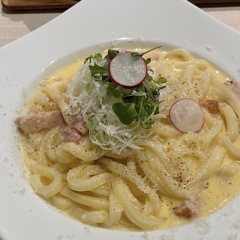 カルボナーラうどん(太閤うどん 中町店 )