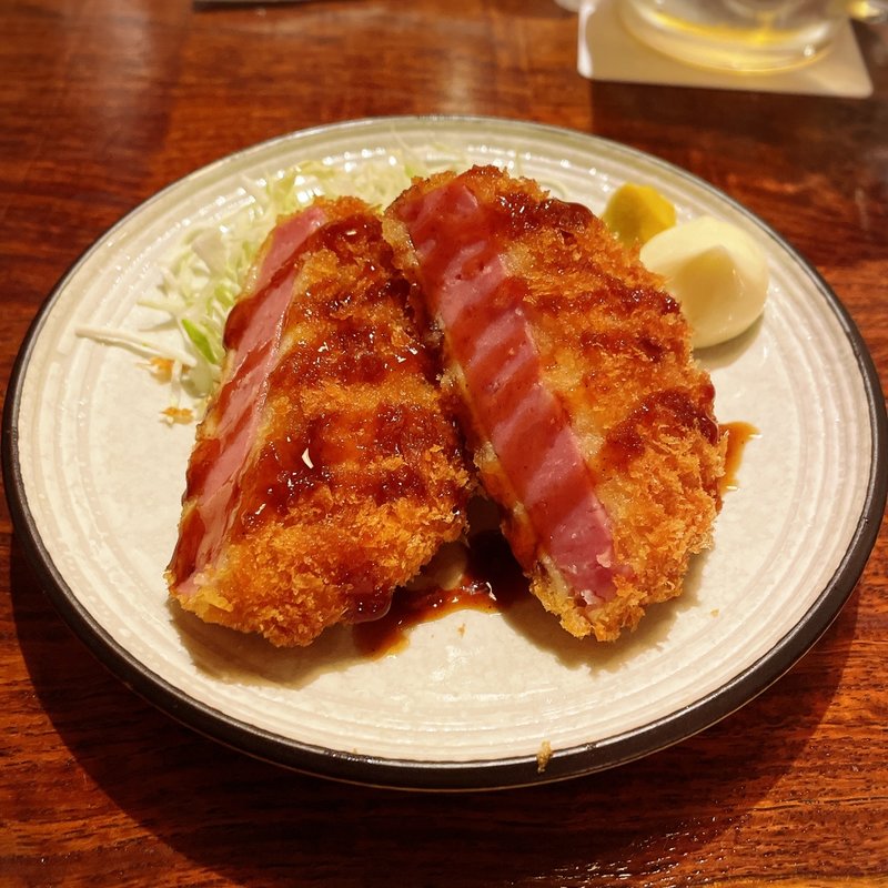 鈴木ちゃんのハムカツ(メシ酒場 鈴木ちゃん)