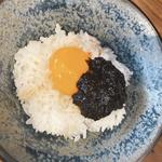 かわなべ鶏卵の卵かけご飯海苔の佃煮添え(Ramen FeeL)