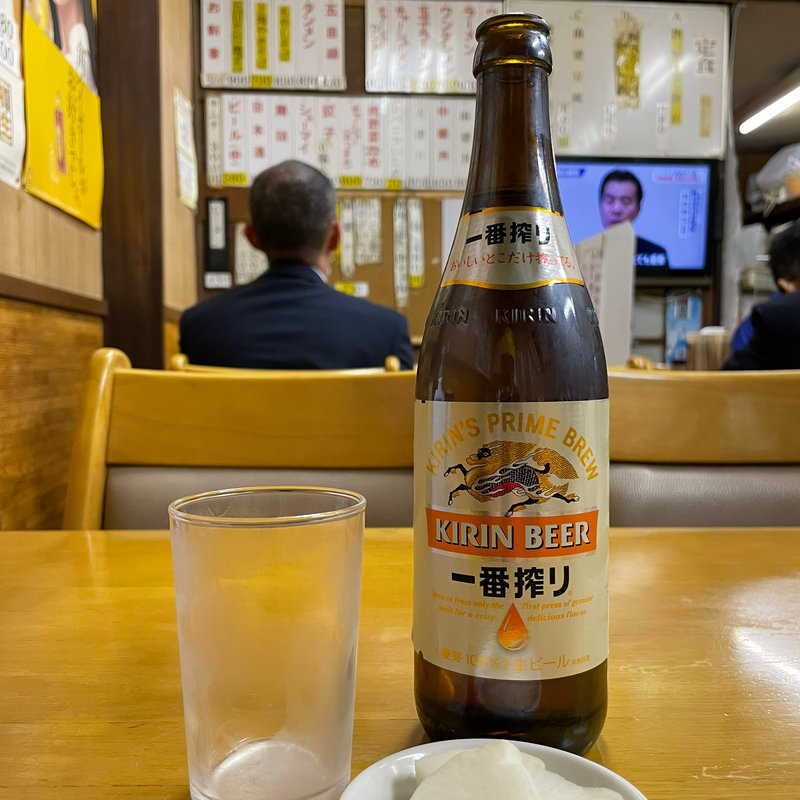 ビール(中)(中華料理 喜楽 （チュウカリョウリキラク）)