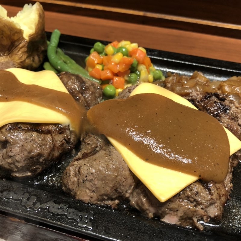 ランチダブルハンバーグ スペシャルセット(ハングリータイガー グランツリー武蔵小杉店)