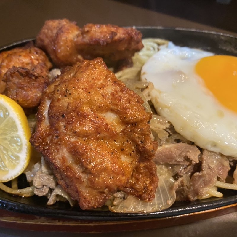 特製からあげ＆ハンター焼き(グリルハンター 新橋店)