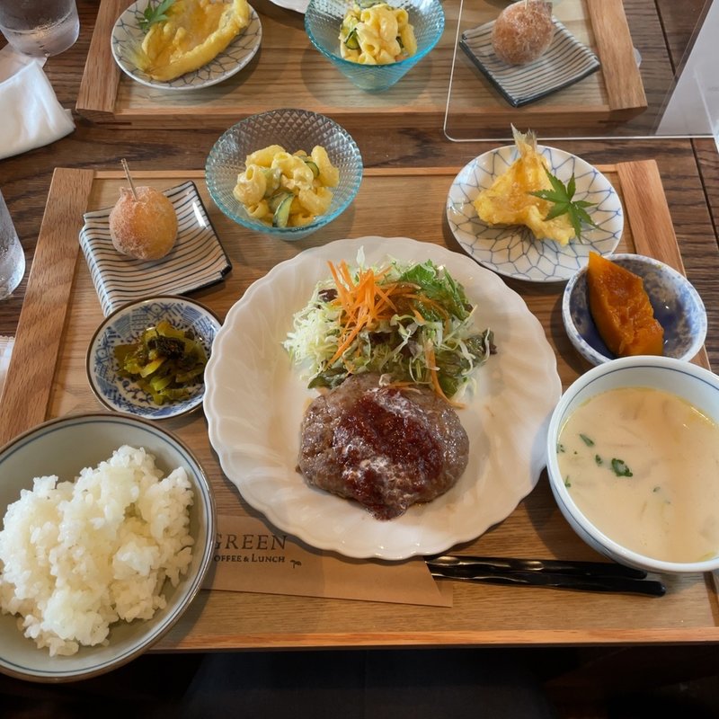 黒毛和牛ハンバーグランチ(GREEN)