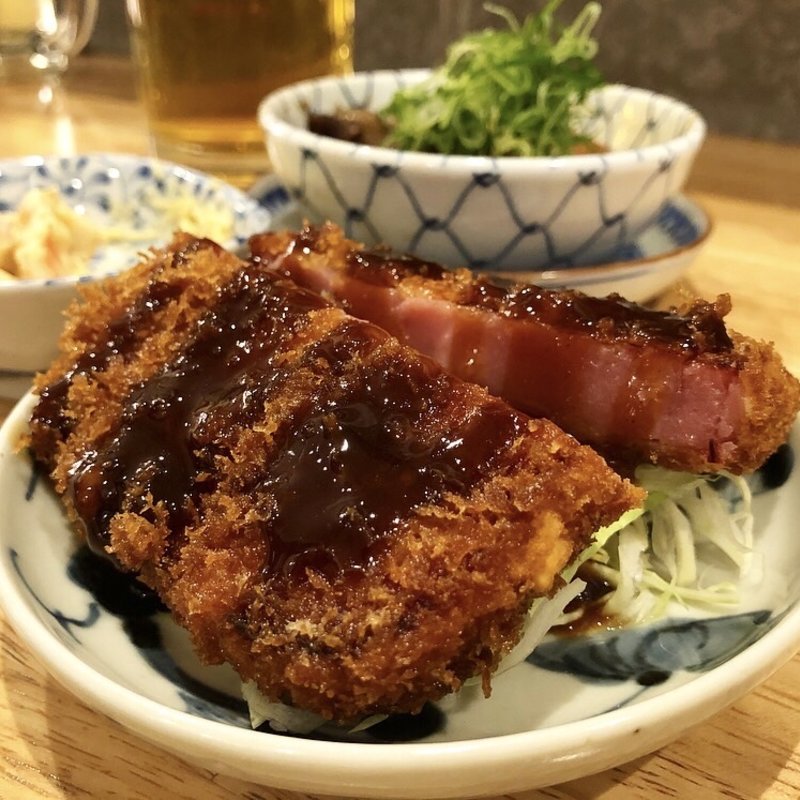 ハムカツ(京町スタンド若旦那)