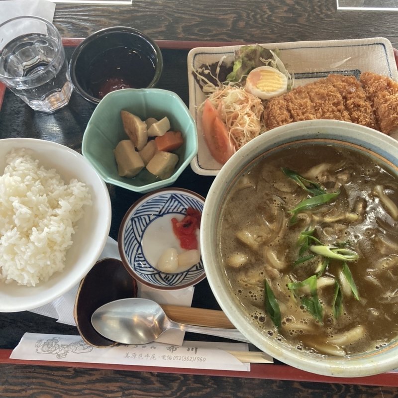 カツカレーセット(手打うどん布川)