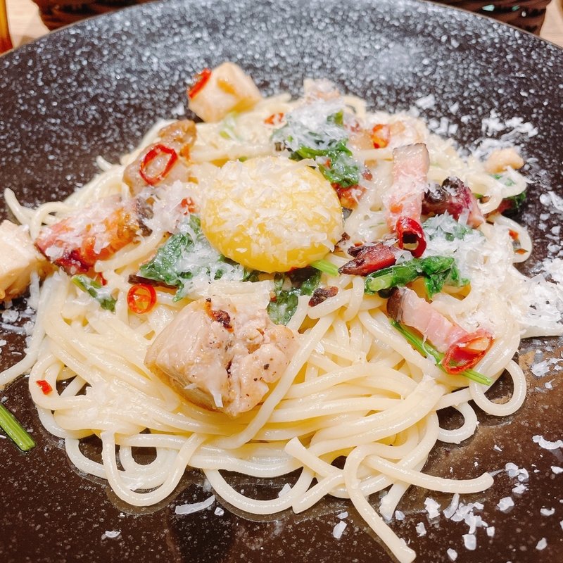 究極のペペタマ(麦と卵　渋谷宮益坂)