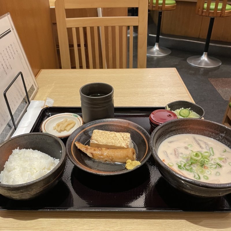 粕汁定食(酒房 灘 さんプラザ店)