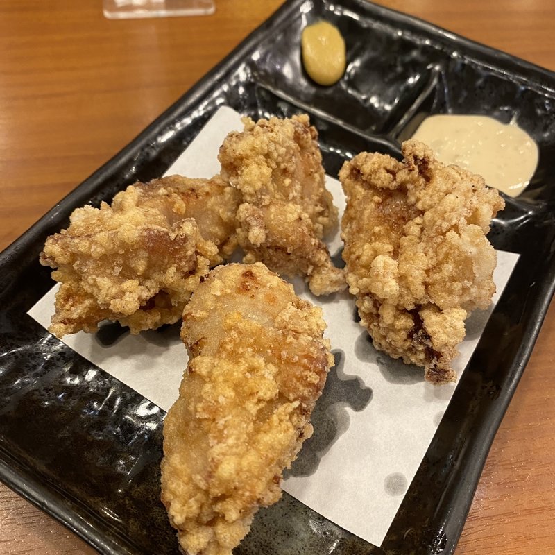 和風醤油のとり唐揚 小盛り(らーめん夢屋台 伊丹店)