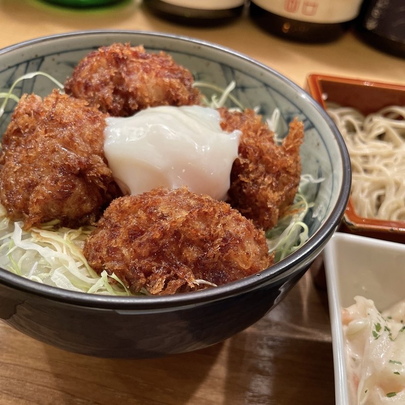 サービスセットA 名物タレカツ丼 & せいろそば(山せみ )