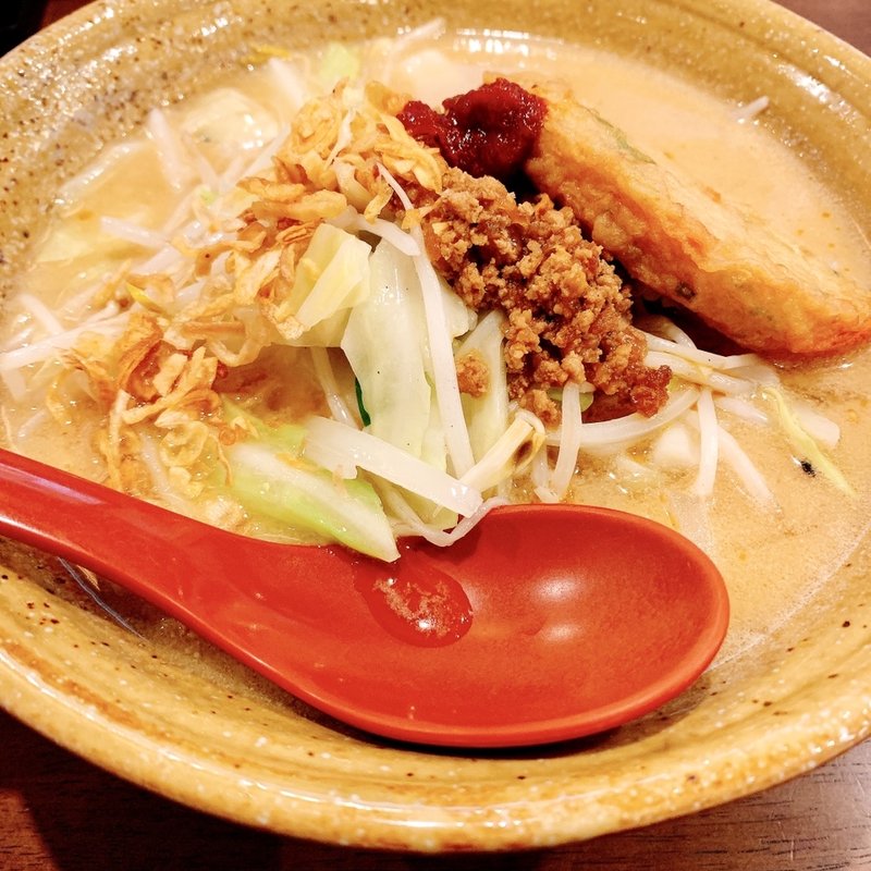 九州麦味噌 野菜らーめん（甘口）(麺場 田所商店 船橋店)